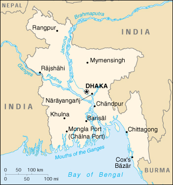 Bangladesh map