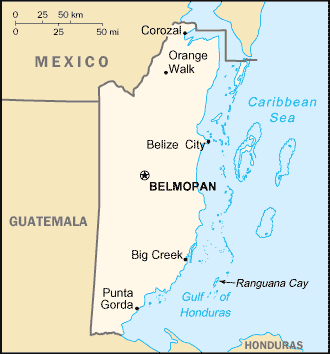 Belize Map