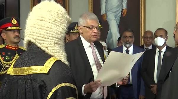 ranil president swearing.jpg