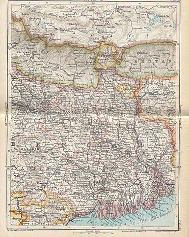 Bengal map 1893