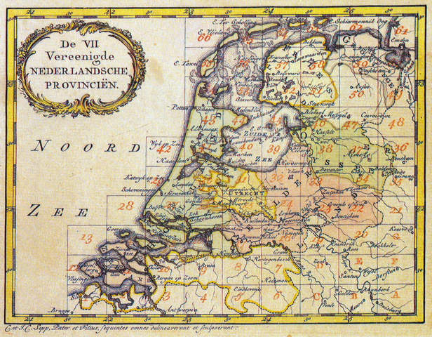 Netherlands old map